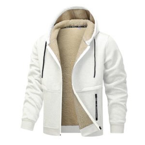 0ed796fb-7553-4820-965d-c2402c382af2.jpg Casual Hoodies For Men Heavyweight Fleece Sweatshirt Winter Thick Sherpa Lined Hooded Zipper Jacket Thick Streetwear Coats