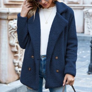 1822462462708.jpg Loose Lapel Fluffy Coat Winter Button Jacket Cardigan Outwear For Women Clothing