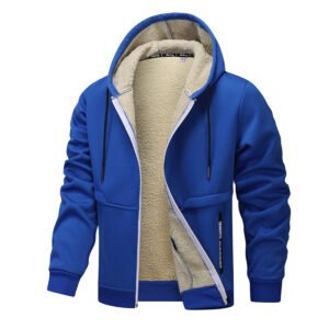 1cc76f2a-74e5-49c4-b4d6-77455aac8c30.jpg Casual Hoodies For Men Heavyweight Fleece Sweatshirt Winter Thick Sherpa Lined Hooded Zipper Jacket Thick Streetwear Coats