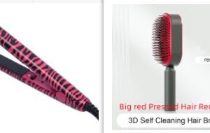 Self Cleaning Hair Brush For Women One-key Cleaning Hair Loss Airbag Massage Scalp Comb Anti-Static Hairbrush