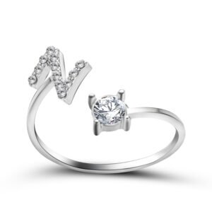 6377482114094.jpg New Design Adjustable 26 Initial Letter Ring Fashion Jewelry For Women Simple Elegant Jewelry