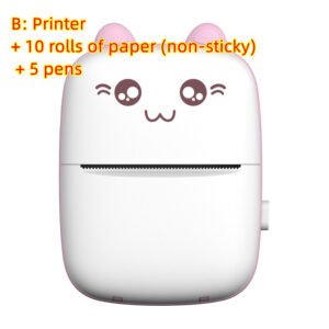 7c55490b-dd35-4173-b541-7a30028a9bb9.jpg Mini Printer Portable Mini Bluetooth WiFi New Wrong Printer Mobile Phone Photo Title Note Hot Print Pocket Student Error Label Printer