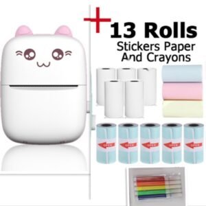 98af8d96-d585-4f99-a9c6-ffb307c99770.jpg Mini Printer Portable Mini Bluetooth WiFi New Wrong Printer Mobile Phone Photo Title Note Hot Print Pocket Student Error Label Printer