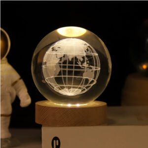 b3dbcc12-4790-4437-8159-5006225137d9.jpg LED Night Light Galaxy Crystal Ball Table Lamp 3D Planet Moon Lamp Bedroom Home Decor For Kids Party Children Birthday Gifts