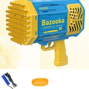 bea6a022-a17d-4287-94db-98754486d95f.jpg Bubble Gun Rocket 69 Holes Soap Bubbles Machine Gun Shape Automatic Blower With Light Toys For Kids Pomperos