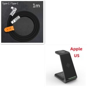 ca0149c4-f0e3-419a-bfb0-d1e4a7f294c0.jpg 3 In 1 Fast Charging Station Wireless Charger Stand Wireless Quick Charge Dock For Phone Holder