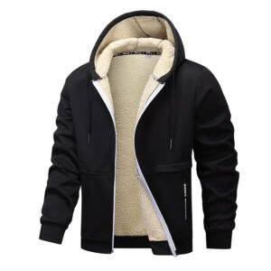 f2a7572e-ce84-4638-a67d-88f26ebfb8b5.jpg Casual Hoodies For Men Heavyweight Fleece Sweatshirt Winter Thick Sherpa Lined Hooded Zipper Jacket Thick Streetwear Coats