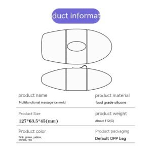 Silicone Ice Face Roller Contour Shrink Pores Remove Dark Circles Massage Skin Beauty Facial Roller For Eyes Neck Skin Care Tool