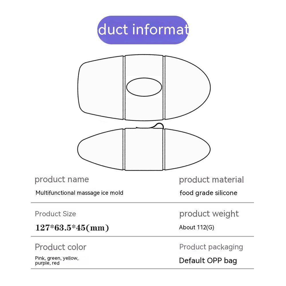 Silicone Ice Face Roller Contour Shrink Pores Remove Dark Circles Massage Skin Beauty Facial Roller For Eyes Neck Skin Care Tool