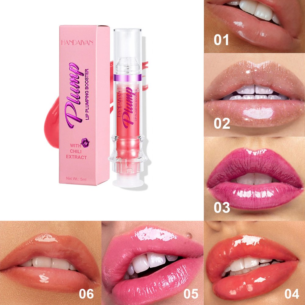 f607eb59-6f39-4734-bdff-569144623742.jpg New Tube Lip Rich Lip Color Slightly Spicy Lip Honey Lip Glass Mirror Face Lip Mirror Liquid Lipstick