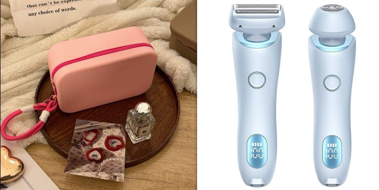 90103f4f-a2d7-41d5-91af-55015cf91548.jpg 2 In 1 Hair Removal Epilator USB Rechargeable Trimmer Women Body Razor Face Leg Armpit Bikini Hand Pubic Shaver Hair Remover
