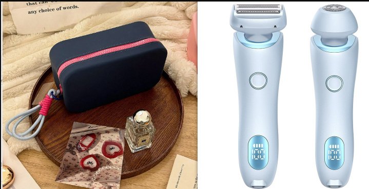 b5d7125f-1ba2-4dd8-bebf-8504eb58ddb5.jpg 2 In 1 Hair Removal Epilator USB Rechargeable Trimmer Women Body Razor Face Leg Armpit Bikini Hand Pubic Shaver Hair Remover