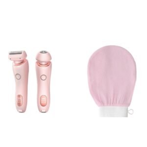 cf387935-98a7-4e7f-9450-5bfc404ecfee.jpg 2 In 1 Hair Removal Epilator USB Rechargeable Trimmer Women Body Razor Face Leg Armpit Bikini Hand Pubic Shaver Hair Remover
