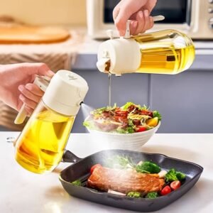 d14db1f9-067f-43aa-83f6-02ba84c32810.jpg 470ML Olive Oil Sprayer Dispenser For Cooking BBQ 2 In 1 Glass Oil Vinegar Soy Sauce Spray Kitchen Oil Bottle For Air Fryer