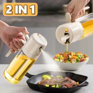 2c317272-ba0e-403c-bfc8-2b549824d973.jpg 2 In 1 Oil Sprayer Bottle BBQ Cooking Oil Dispenser Olive Oil Pourers Sprayer Kitchen Baking Oil Mister Vinegar Bottle
